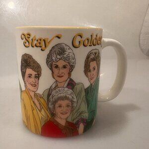 Stay Golden Girls Mug 12 oz Dorothy Rose Blanche Sophia Yellow Inside The Found
